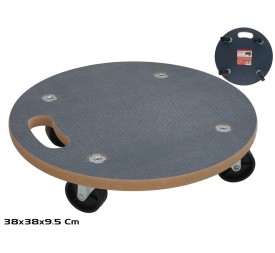 SOPORTE C/RUEDAS MACETAS ALEX 38X2CM REDONDO