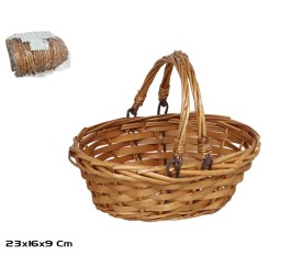 CESTA ASA MORFEO 23X16X9CM OVAL