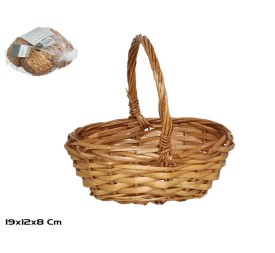 CESTA ASA MORFEO 19X12X8CM OVAL