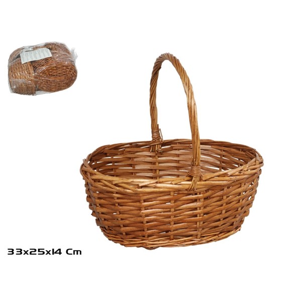 CESTA ASA MORFEO 33X25X14CM OVAL