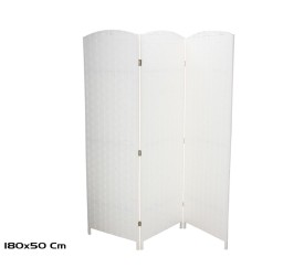 BIOMBO 3/HOJAS ROMINA 180X50CM BLANCO