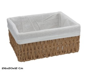 CESTA RECTANGULAR EVA 26X20X12CM NATURAL