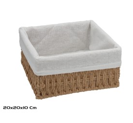 CESTA CUADRADA ANA 20X20X10CM NATURAL