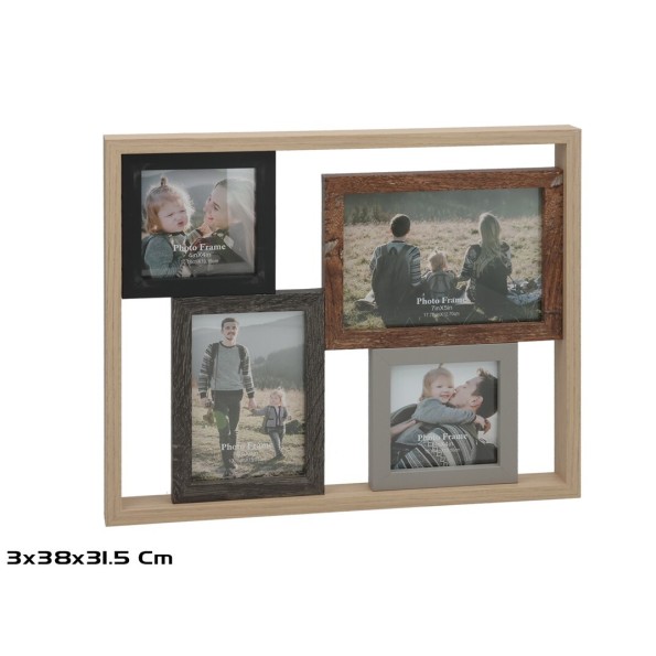 PORTAFOTOS ROMI X4 (12,7X17,78) (10,6X15,24) (10,1