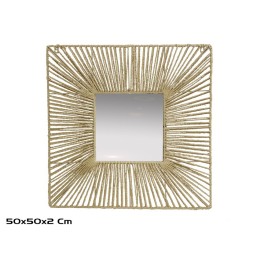 ESPEJO CUADRADO LUNA  50X50X2CM