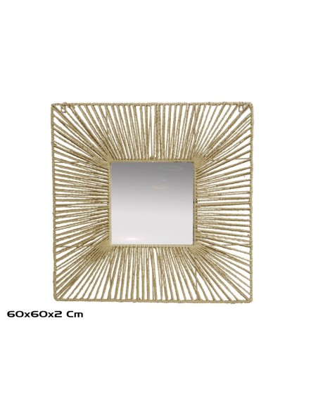ESPEJO CUADRADO LUNA 60X60X2CM