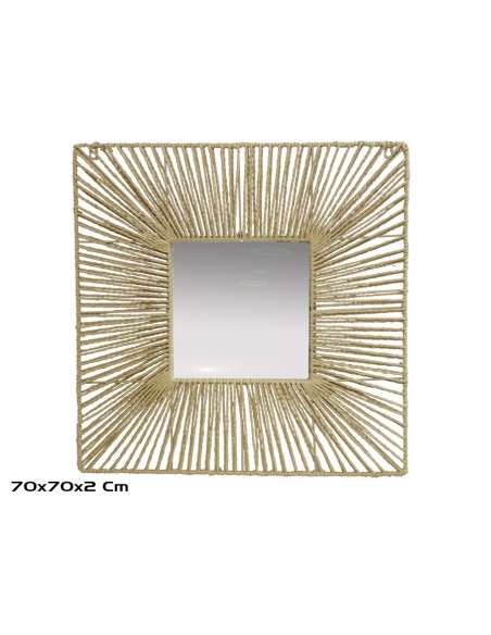 ESPEJO CUADRADO LUNA 70X70X2CM
