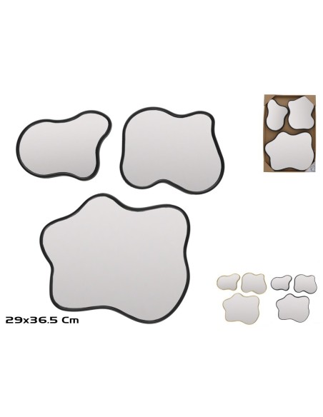 ESPEJOS X3 ALMA 29X36,5CM 2 SURT.