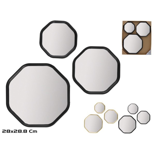 ESPEJOS X3 AIRE 28X28,8CM 2 SURT.