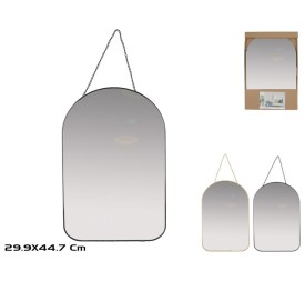 ESPEJO JUPITER C/CADENA  29,9X44,7CM 2SURT.