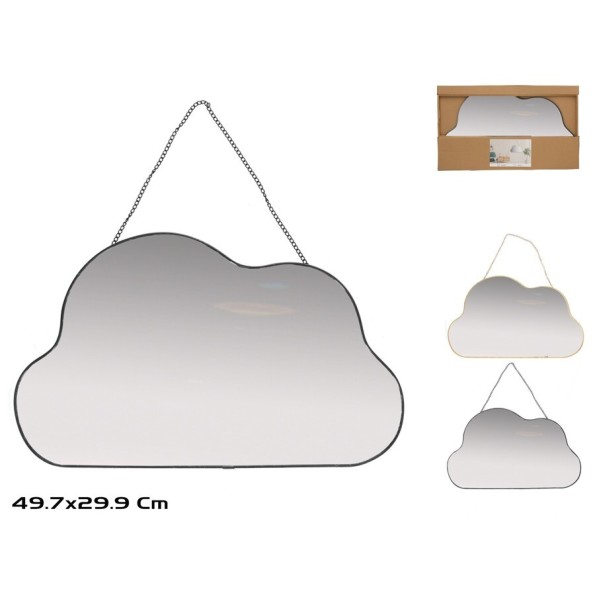 ESPEJO JUPITER C/CADENA 49,7X29,9CM 2 SURT.