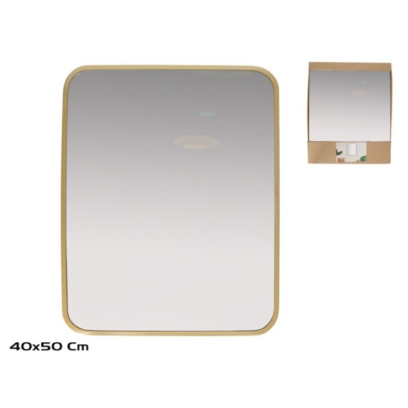 ESPEJO JUPITER 40X50CM DORADO