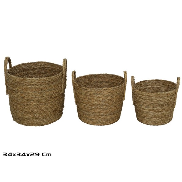 CESTA C/ASAS X3 LUPITA 34X34X29CM