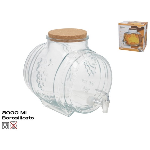 BARRIL DISPENSADOR DE LIQUIDOS JULIA 8000ML