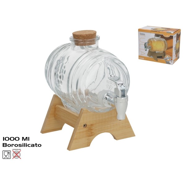 BARRIL DISPENSADOR DE LIQUIDOS C/SOPORTE JULIA 100