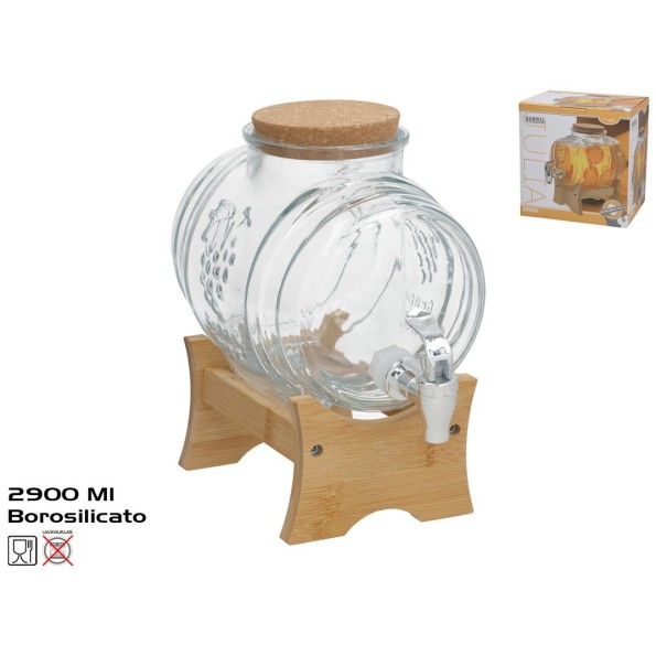 BARRIL DISPENSADOR DE LIQUIDOS C/SOPORTE JULIA 290