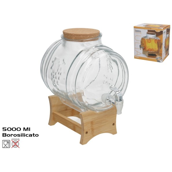 BARRIL DISPENSADOR DE LIQUIDOS C/SOPORTE JULIA 500