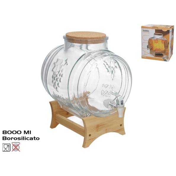 BARRIL DISPENSADOR DE LIQUIDOS C/SOPORTE JULIA 800