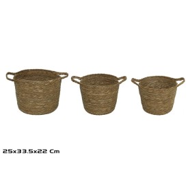 SET 3 CESTAS SEVILLA NATURA  33,5X25X22 CM