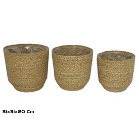 CESTAS X3 KAISER FIBRA VEGETAL 31X31X30 CM