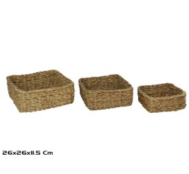 CESTAS X3 KAISER CUADRADA FIBRA VEGETAL 26X26X12 CM