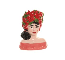 MACETERO CERAMICA 25X15X33 CHICA PIMIENTOS ROJO