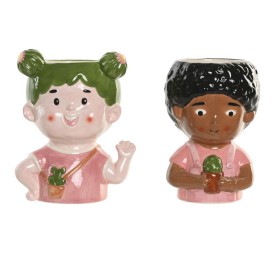 MACETERO CERAMICA 11X11X16 CHICA CACTUS 2 SURT.