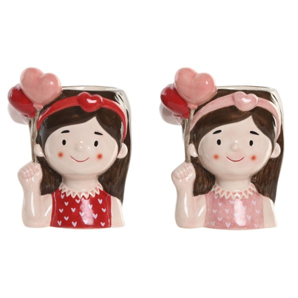 MACETERO CERAMICA 12X9X16 CHICA 2 SURT.