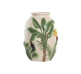 JARRON CERAMICA 26X26X33 PALMERA CRUDO