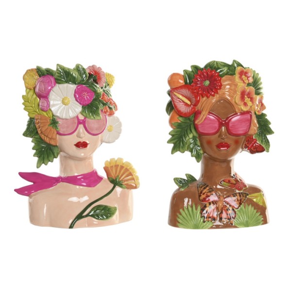 MACETERO CERAMICA 27X17X35 CHICA FRUTA 2 SURT.