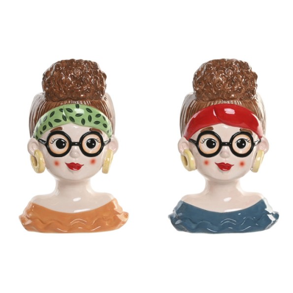 MACETERO CERAMICA 18X14X28 CHICA 2 SURT.