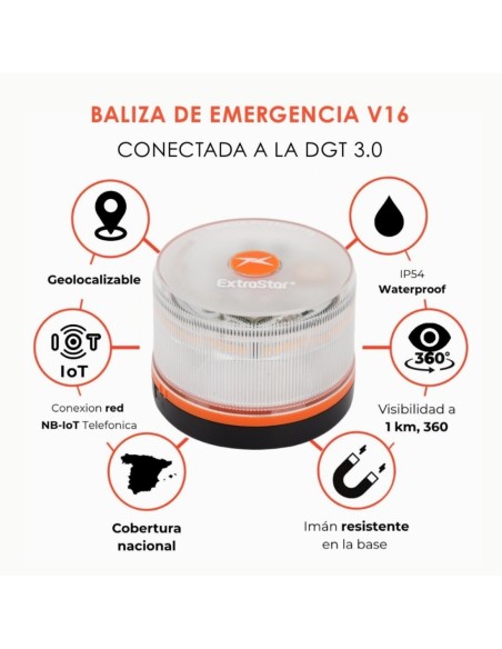 BALIZA V16 CONECTADA CERTIFICADA