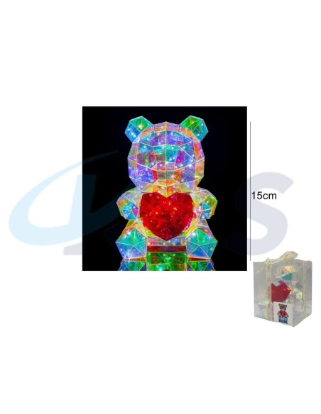 OSITO LUMINOSO 20 LED 15CM