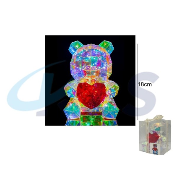 OSITO LUMINOSO 60LED 18CM