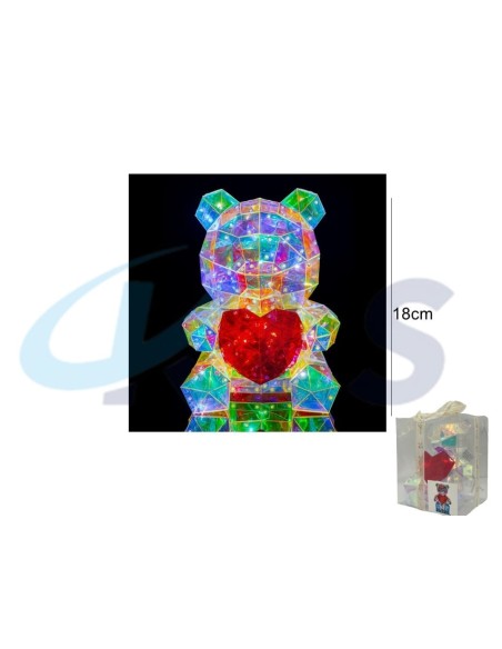 OSITO LUMINOSO 60LED 18CM