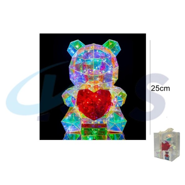 OSITO LUMINOSO 150 LED 25CM (CON USB)