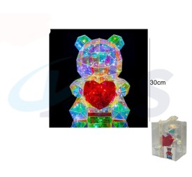 OSITO LUMINOSO 200LED 30CM USB