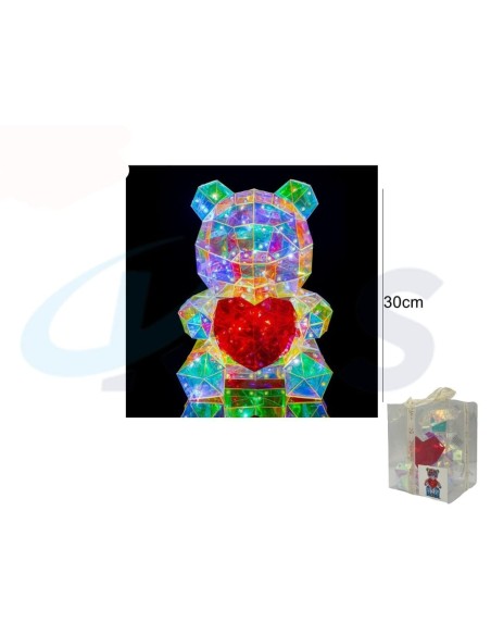 OSITO LUMINOSO 200LED 30CM USB