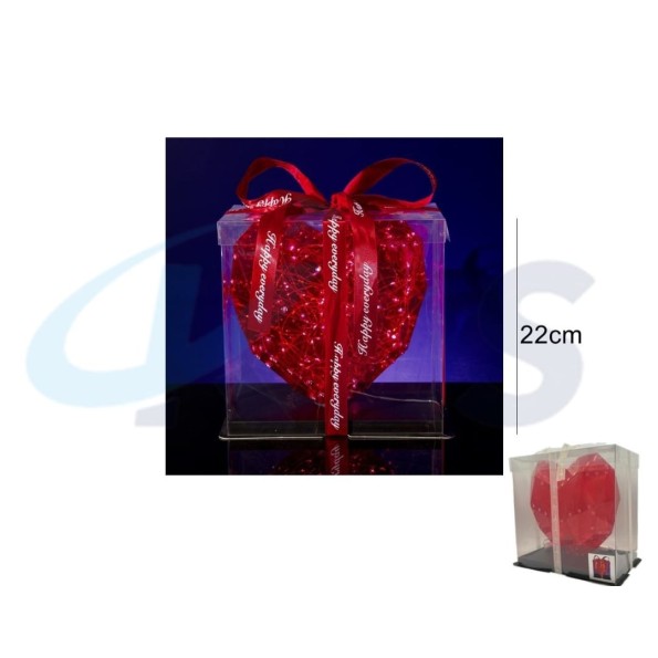 DECORACION 240 LED LOVE CON CORAZON 40CM USB