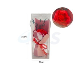  CAJA FLORES DE ROSA-ROJO