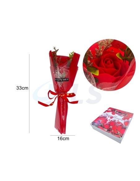 RAMO FLORES DE ROSA 33CM