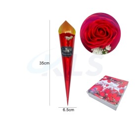 DETALLE FLOR ROSA 35CM