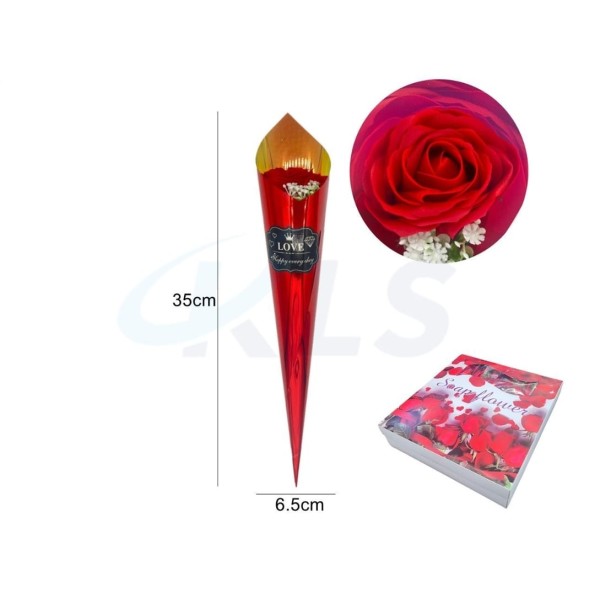 DETALLE FLOR ROSA 35CM