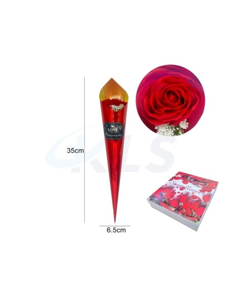 DETALLE FLOR ROSA 35CM