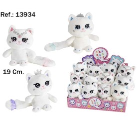 GATOS COLA LARGA 19CM. 3 SURT. EN EXP. (12)(72)