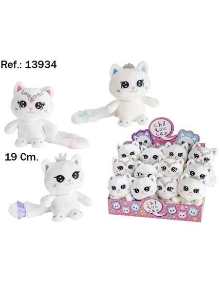 GATOS COLA LARGA 19CM. 3 SURT. EN EXP. (12)(72)