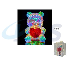 OSITO LUMINOSO 15CM 20 LED USB +TRY ME