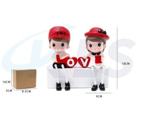 FIGURA ENAMORADOS LOVE