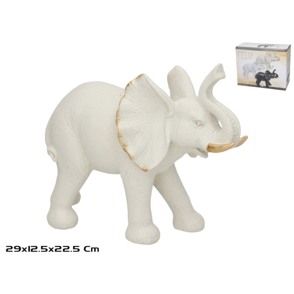 ELEFANTE FELIZ 29X12.5X22.5CM ARENA