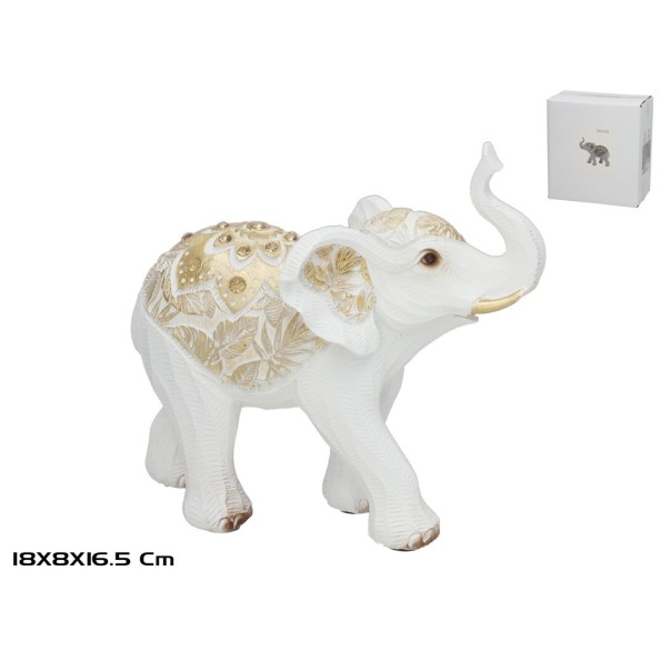 ELEFANTE FELIZ JAIPUR 18X8X16.5CM